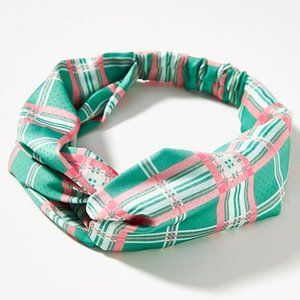 NWT ANTHROPOLOGIE Preppy Checkered Twist Headband